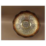 N Beaded Cable ftd. Ruffled Rose Bowl – Aqua Opal.