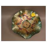 5 7/8” Fenton Lotus and Poinsettia ftd. 6 Ruffled