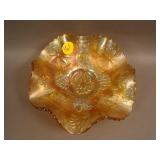 6” Fenton Lotus and Poinsettia ftd. 6 Ruffled