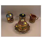 N Peacock at the Fountain 6 pc. Table Set – Purple