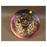 9” Strawberry Plate w/ Basketweave Ext. – Amethyst