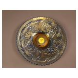 6 1/8” Fenton Pine Cone Plate w/ Paneled Ext. –