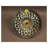 7 ½” Dugan Fishscale and Beads Flat Plate – Purple