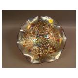 8 ¾” M’burg Peacock at the Urn “Mystery” 6 Ruffled