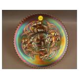 9” N Strawberry Flared Plate w/ Basketweave Ext. –