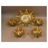 N Smooth Rays 5 pc. Ruffled Berry Set – Green (odd