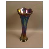 12” Tall Imperial Beaded Bullseye Swung Vase –