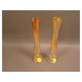 (2) 9-9 ¼” Dugan Twig Swung Bud Vases – Mari.