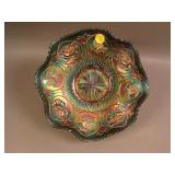 8 7/8” Fenton Dragon and Lotus 8 Ruffled Bowl –