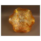 9” Fenton Peacock at the Urn 6 Ruffled Bowl – Mari