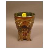 Fenton Footed Orange Tree Tumbler – Blue