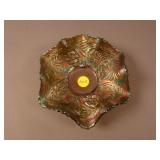 5” Fenton 6 Ruffled Pinecone Sauce/ Bowl – Green