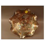 Fenton G&C Ball ftd. Ruffled Bowl – Amethyst