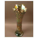 10 ¾” Tall Fenton April Showers Swung Vase with