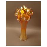 9 ½” Fenton Butterfly and Berry Swung Vase –