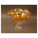 5” x 6 ¼” Imperial Geometric Compote – Mari.