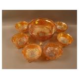 Fenton Butterfly and Berry 7 pc. Berry Set –