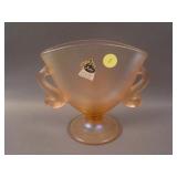 Contemporary Fenton Double Dolphin Fan Vase –