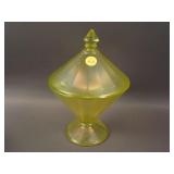 9” Tall Fenton #736 ftd. Covered Candy Jar –