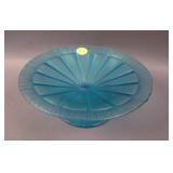 Fenton #643 ftd. Flared Plate – Celeste Blue