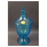 9” Tall Fenton #9 ¾ lb. Covered Candy Jar w/