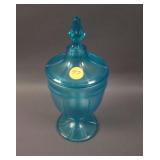 Fenton #635 ½ lb. Paneled Covered Candy Jar –