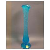10 ¾” Tall Fenton #251 Swung Bud Vase – Celeste