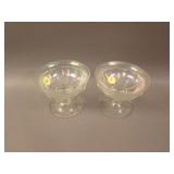 (2) Imperial 12 Paneled “Chesterfield” Stemmed