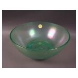 8 ¾” Diamond Deep Round Bowl w/ Pressed Star Base