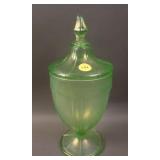 Fenton #636 2 pc. Paneled Covered Candy Jar –