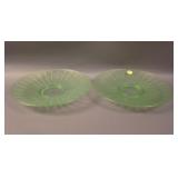 (2) 9 ½-5/8” Fenton #631 Flared Plates –