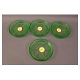 (4) Depression Era Coasters – Dep. Green
