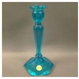 (1) 8 ½” Tall N’wood #695 Candlestick – Blue
