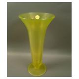 11 1/8” Tall U.S. Glass #151 Flared ftd. Vase –