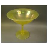 6” Tall x 6 ½” Diam. (Maker?) Stemmed Flared