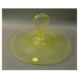 10-11” Fenton #317 Center Handled Server – Topaz