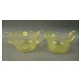 Fenton #? Ribbed Optic Open Breakfast Sugar and