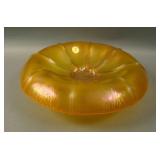 11” Fenton #857 Rolled Rim Centerpiece – Tangerine