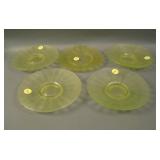 (5) (Maker?) Misc. Small Plates – Topaz