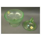 (1) Paneled Candy Jar Base, and (1) Candy Jar lid