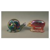 (1) Contemporary Fenton Snail – Dark and (1)