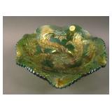 9 5/8” M’burg Whirling Leaves 6 Ruffled Bowl –