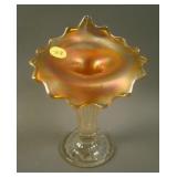 6 ½” N Ribbed J.I.P. ftd. Vase – Mari. (scarce)