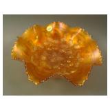 9” N Three Fruits Medallion ftd. 8 Ruffled Bowl w/