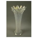 10” Tall N Tree Trunk Standard Swung Vase – White