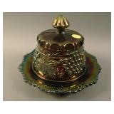 N G&C Covered Butter Dish – Purple (scarce; nice)