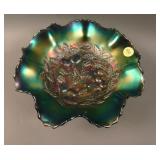 8 ¾” N Three Fruits Medallion 8 Ruffled ftd. Bowl