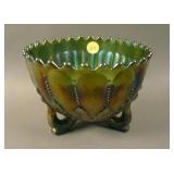 N Leaf and Beads ftd. Straight-sided Nut Bowl; w/