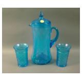 N’wood Concave Diamond Covered Water Pitcher and