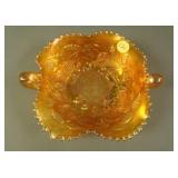 N Basket of Roses Stippled Handled Bon Bon w/